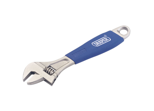 Draper Soft Grip Adjustable Wrench, 200mm 88602 Draper - Town Tools 