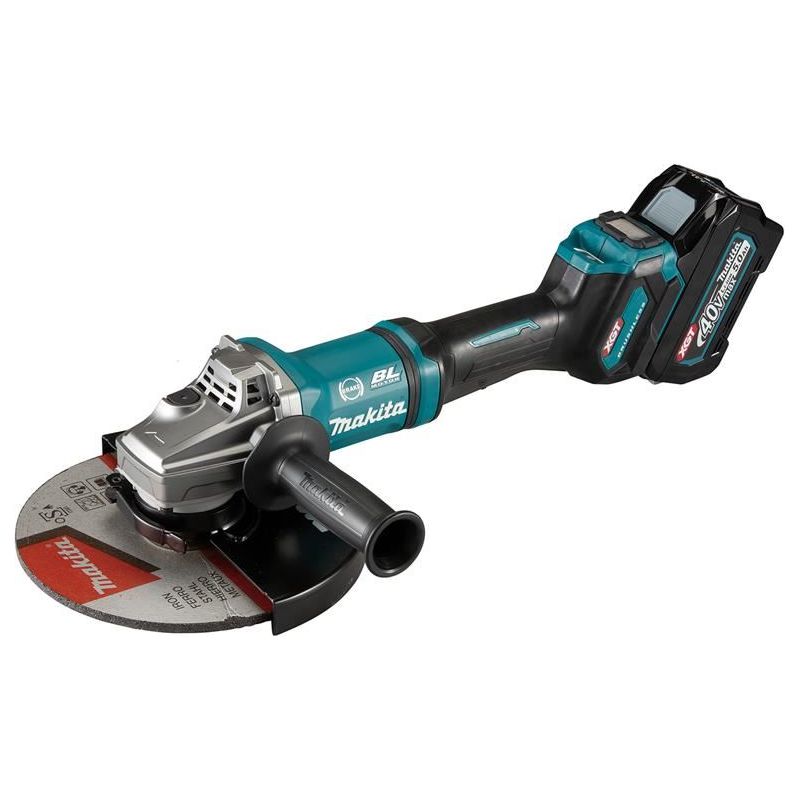 Makita GA038GT205 XGT 40Vmax BL Angle Grinder 230mm 40V 2 x 5.0Ah Li-ion Makita - RockBottom Northampton 
