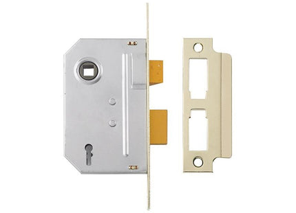 Yale Locks PM320 3 Lever Mortice Sashlock Polished Brass 65mm 2.5in Yale Locks - RockBottom Northampton