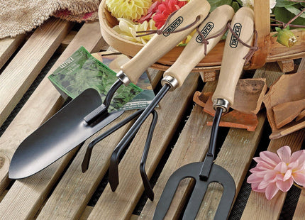 Draper Carbon Steel Hand Fork, Cultivator and Trowel with Hardwood Handles 83993 Draper - Town Tools 