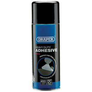 Draper Heavy Duty Spray Adhesive, 400ml 41918 Draper - Town Tools 