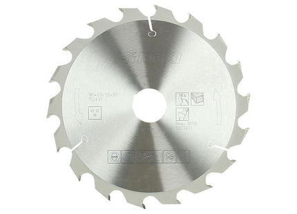 Hikoki Circular Saw Blade 185 x 30mm x 18T HiKOKI - RockBottom Northampton