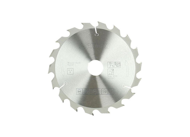 Hikoki Circular Saw Blade 185 x 30mm x 18T HiKOKI - RockBottom Northampton