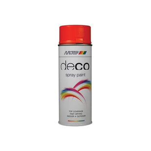 Motip® Deco Spray Paint High Gloss RAL 2004 Pure Orange 400ml MOTIP® - RockBottom Northampton