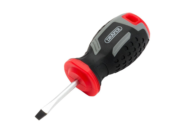 Draper Slotted Soft Grip Screwdriver, SL4 x 38mm Draper - Town Tools
