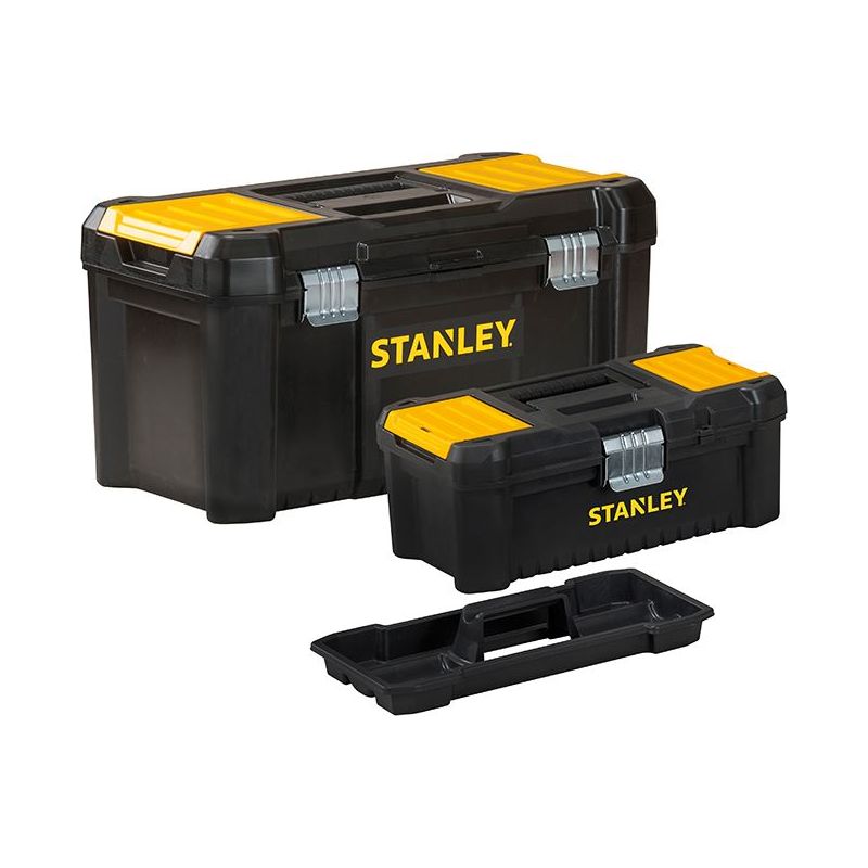 Stanley® Hand Tools Essential Toolbox Bonus Pack 32cm (12.1/2in) & 48cm (19in) STANLEY® Hand Tools - RockBottom Nothampton