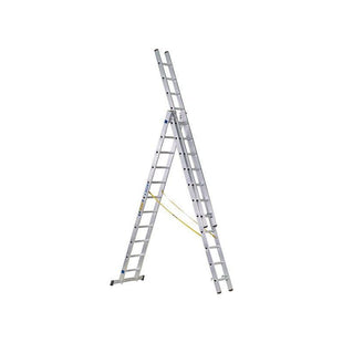Zarges D-Rung Combination Ladder 3-Part 3 x 10 Rungs Zarges - RockBottom Northampton