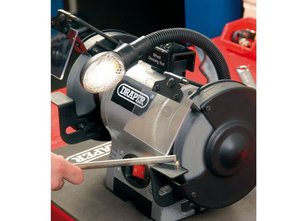 Draper Bench Grinder With Worklight, 150mm, 370W 05095 Draper - Town Tools 