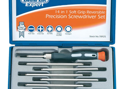Draper Reversible Precision Screwdriver Set (8 Piece) 78925 Draper - Town Tools 