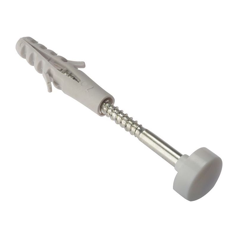 Forgefix W.C. Fixing Kit White Cap M6 x 80mm (1 Pair) ForgeFix - RockBottom Northampton