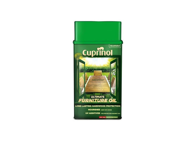 Cuprinol Ultimate Furniture Oil Clear 1 litre Cuprinol - RockBottom Northampton
