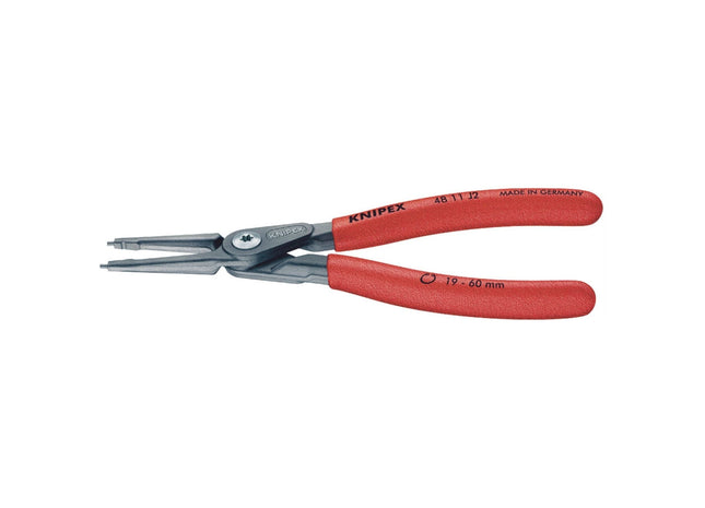 Draper Knipex 48 11 J2 180mm Internal Straight Tip Circlip Pliers, 19 - 60mm Cap Draper - Town Tools 