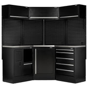 Bunker 18 Piece Modular Storage Corner Combo with Stainless Steel Worktop, 3454mm Draper - Town Tools