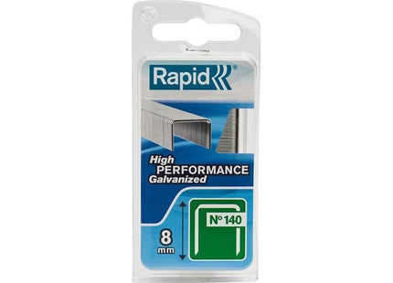 Rapid 140/8NB 8mm Galvanised Staples (Narrow Box 970) Rapid - RockBottom Nothampton