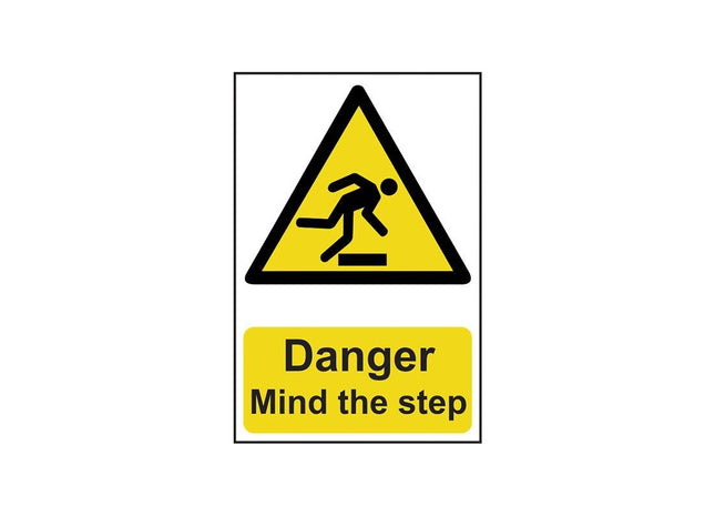 Scan Danger Mind The Step - PVC Sign 200 x 300mm Scan - RockBottom Nothampton