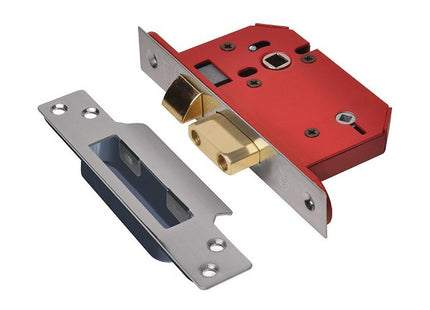 Union StrongBOLT 22WCS Mortice Bathroom Lock Stainless Steel 81mm 3in Visi UNION - RockBottom Northampton