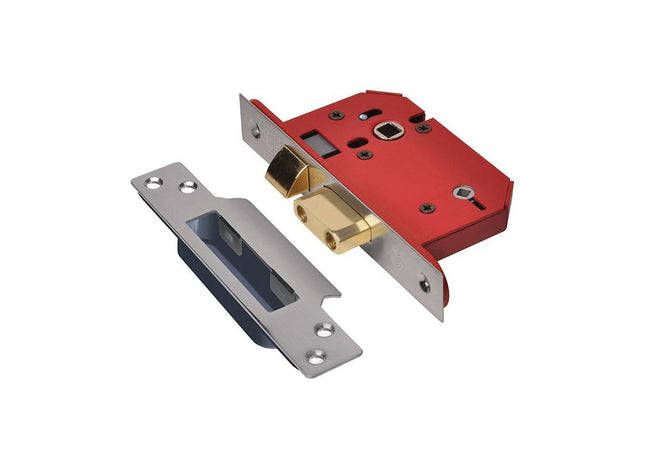 Union StrongBOLT 22WCS Mortice Bathroom Lock Stainless Steel 81mm 3in Visi UNION - RockBottom Northampton