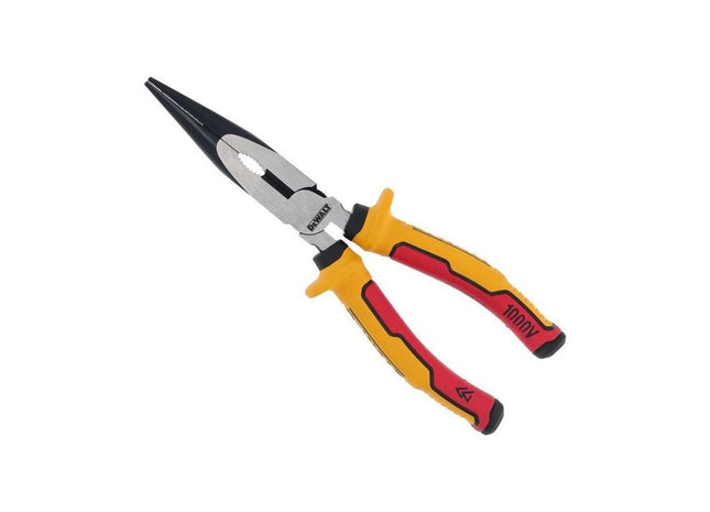 Dewalt VDE Long Nose Pliers 200mm Dewalt - RockBottom Northampton