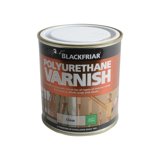 Blackfriar Polyurethane Varnish P101 Clear Matt 500ml Blackfriar - RockBottom Northampton