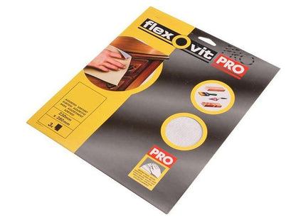 Flexovit Silicon Carbide Finishing Sanding Sheets 230 x 280mm Coarse 120G (3) Flexovit - RockBottom Northampton