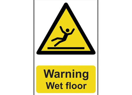 Scan Warning Wet Floor - PVC Sign 200 x 300mm Scan - RockBottom Nothampton