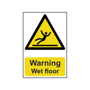 Scan Warning Wet Floor - PVC Sign 200 x 300mm Scan - RockBottom Nothampton