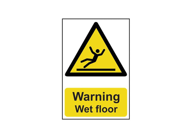 Scan Warning Wet Floor - PVC Sign 200 x 300mm Scan - RockBottom Nothampton