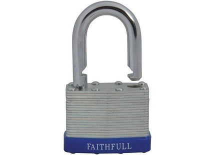 Faithfull Laminated Steel Padlock 50mm 3 Keys Faithfull - RockBottom Northampton