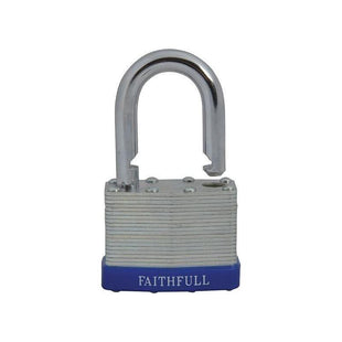Faithfull Laminated Steel Padlock 50mm 3 Keys Faithfull - RockBottom Northampton