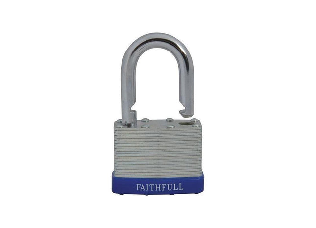 Faithfull Laminated Steel Padlock 50mm 3 Keys Faithfull - RockBottom Northampton
