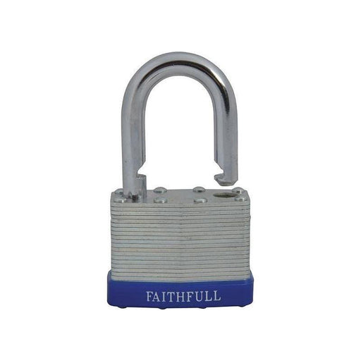 Faithfull Laminated Steel Padlock 50mm 3 Keys Faithfull - RockBottom Northampton