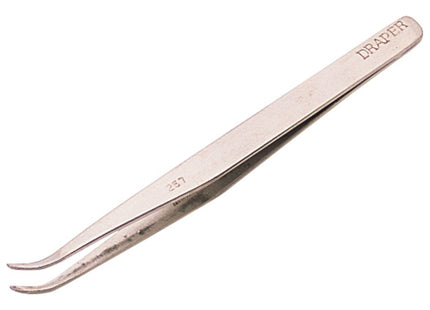 Draper Fine Point Curved Tweezers, 120mm 19672 Draper - Town Tools 