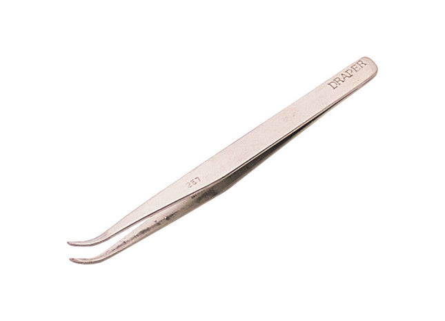 Draper Fine Point Curved Tweezers, 120mm 19672 Draper - Town Tools 