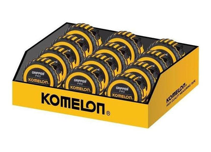 Komelon Gripper™ Tape 5m/16ft (Width 19mm) Display of 12 Komelon - RockBottom Northampton