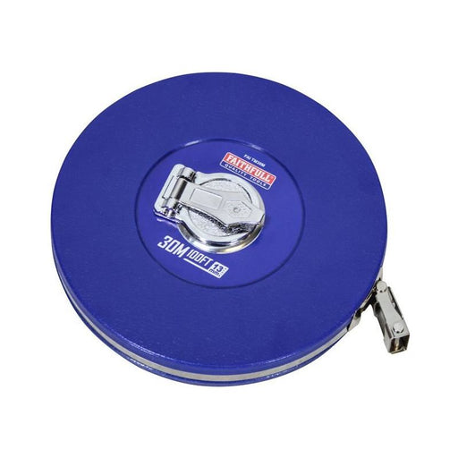 Faithfull Rounded Long Tape 30m/100ft (Width 13mm) Faithfull - RockBottom Northampton