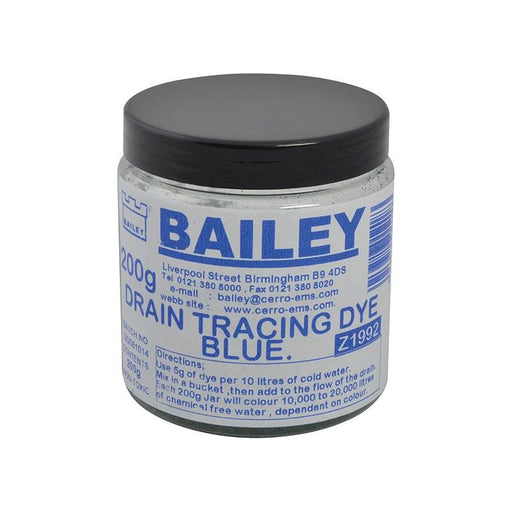 Bailey Products 1992 Drain Tracing Dye - Blue Bailey Products - RockBottom Northampton