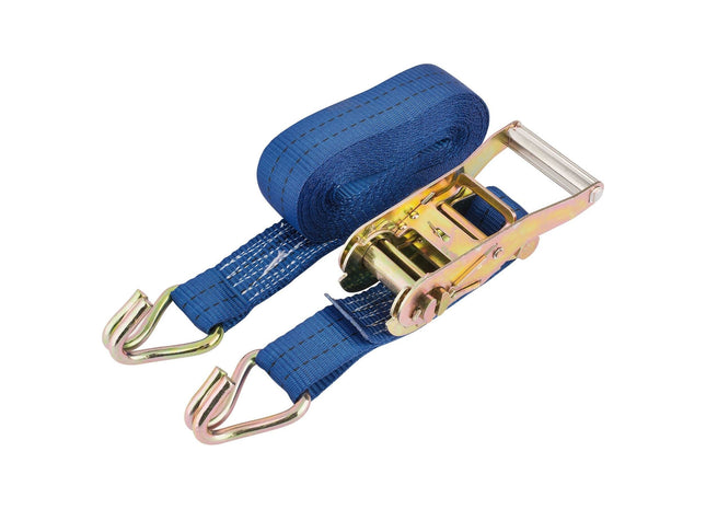 Draper Heavy Duty Ratcheting Tie Down Straps, 6m x 38mm, 750kg 16263 Draper - Town Tools 