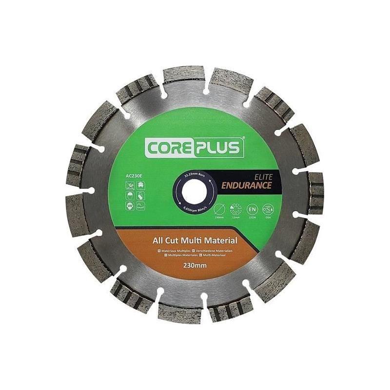 Coreplus AC230E Elite All Cut Multi-Material Diamond Blade 230mm CorePlus - RockBottom Northampton