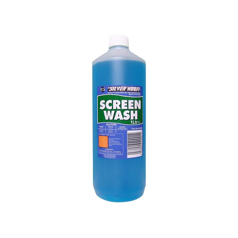 Silverhook Concentrated All Seasons Screen Wash 1 litre Silverhook - RockBottom Nothampton