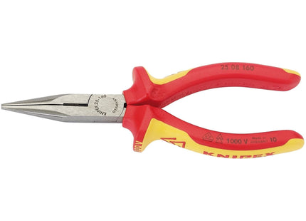 Draper Knipex 25 08 160UKSBE VDE Fully Insulated Long Nose Pliers, 160mm 31944 Draper - Town Tools 