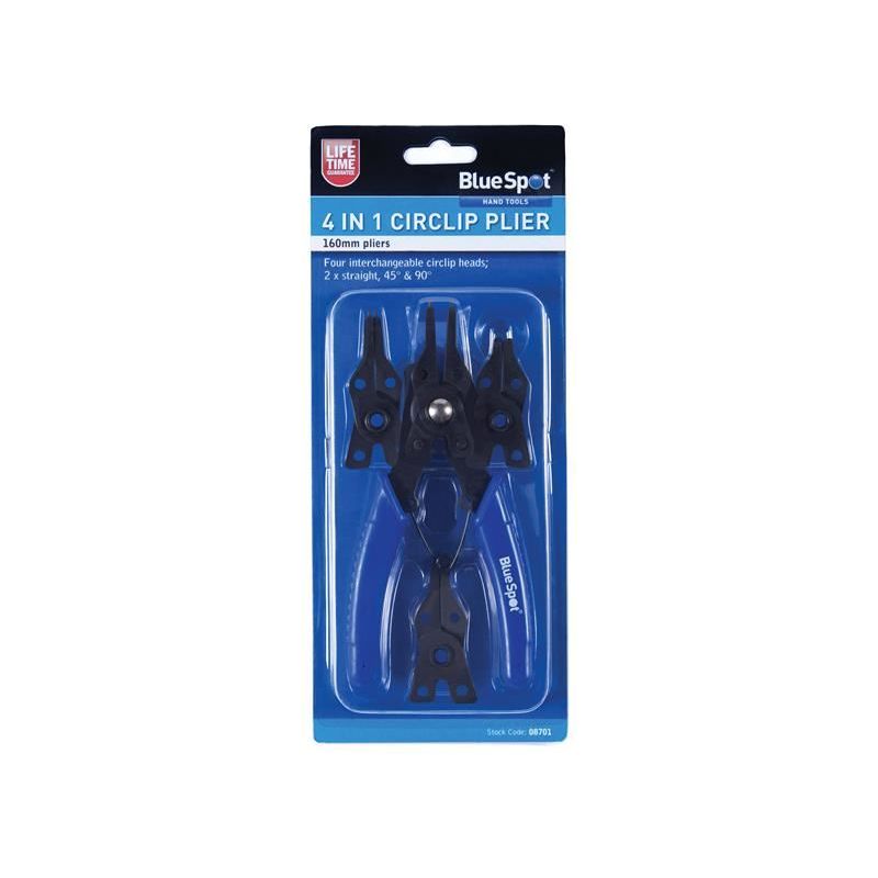 Bluespot Tools 4-in-1 Circlip Pliers BlueSpot Tools - RockBottom Northampton