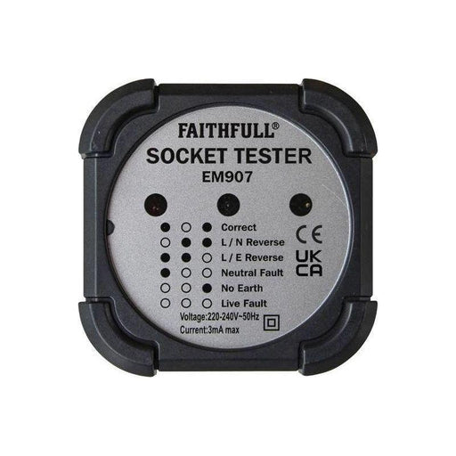 Faithfull Socket Polarity Tester Faithfull - RockBottom Northampton
