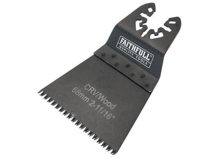 Faithfull Multi-Function Tool CrV Flush Fast Cut Wood Ground Side Set 68mm Faithfull - RockBottom Northampton