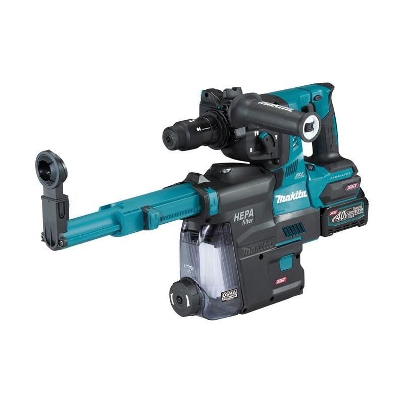 Makita HR004GD202 40Vmax Rotary Hammer BL + Extractor 40V 2 x 2.5Ah Li-ion Makita - RockBottom Northampton 