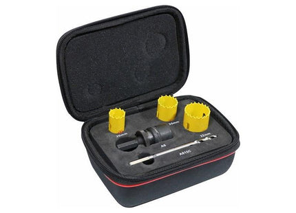 Starrett KFC03051 Kwik-Change Electrician's Holesaw Kit, 8 Piece Starrett - RockBottom Nothampton