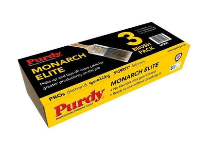 Purdy® Monarch™ Elite™ Paint Brush Set, 3 Piece Purdy® - RockBottom Nothampton