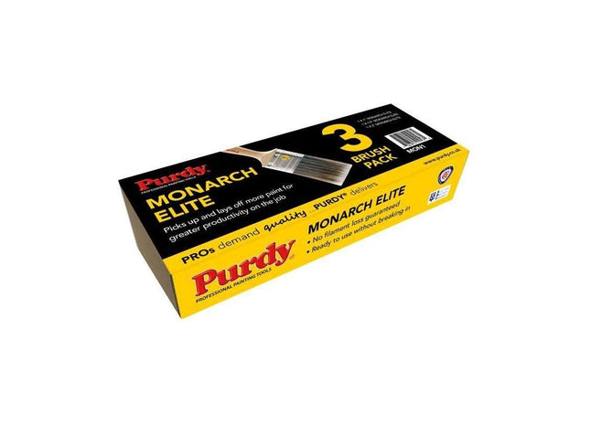 Purdy® Monarch™ Elite™ Paint Brush Set, 3 Piece Purdy® - RockBottom Nothampton