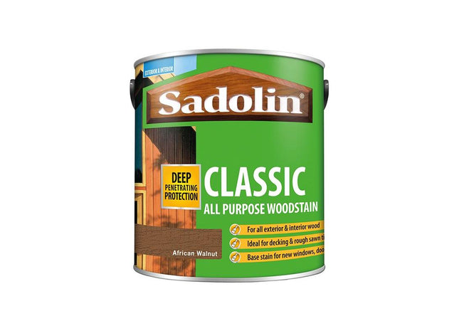 Sadolin Classic Wood Protection African Walnut 2.5 litre Sadolin - RockBottom Nothampton