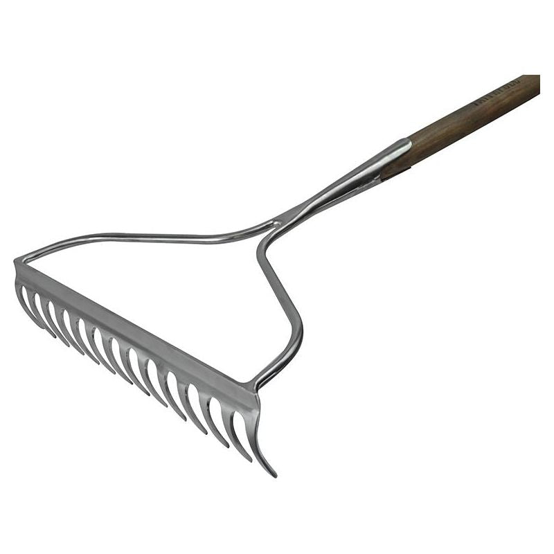 Faithfull Prestige Stainless Steel Garden Rake Ash Handle Faithfull - RockBottom Northampton