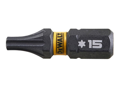 DeWALT Power Tools EXTREME FlexTORQ Bits T15 x 25mm (Pack 5) DeWALT Power Tools - RockBottom Northampton